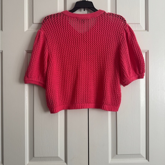New TOCCIN Hot Pink Knit Sweater. Size: L - Picture 6 of 11